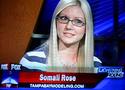 Tampa Bay Modeling model, actor, and writer Somali Rose was a featured guest on the July 7 FOX 13 Lightning Round. Click image to watch. All links open new browser windows.