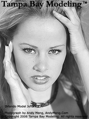 Orlando model Johanna photographed by Tampa Bay modeling portfolio photographer Andy Meng.